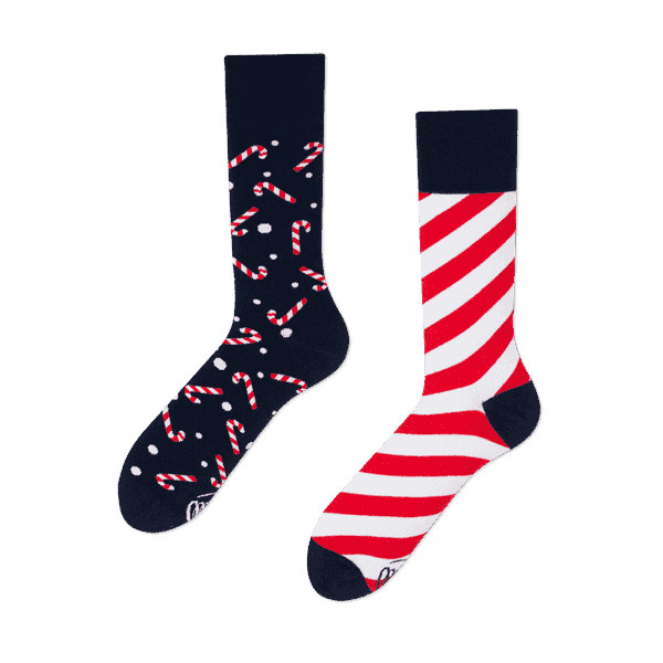 Many Mornings – verrückte, bunte mismatched Socken – Sweet Xmas, Gr. 39-42