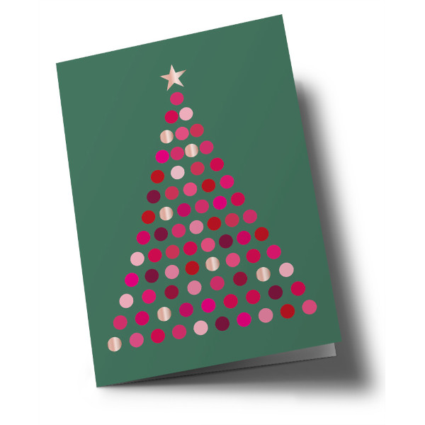 Klappkarte C6 - Toni Starck - Bubble Tree - Weihnachten / Christmas