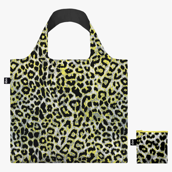 LOQI Bag - Leopard Print, Sunset , recycled Bag