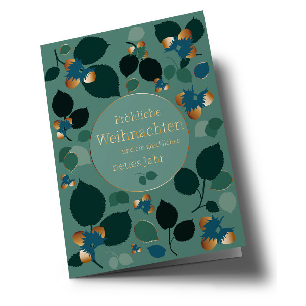 Klappkarte C6 - Toni Starck - Haselnüsse / Hazelnuts