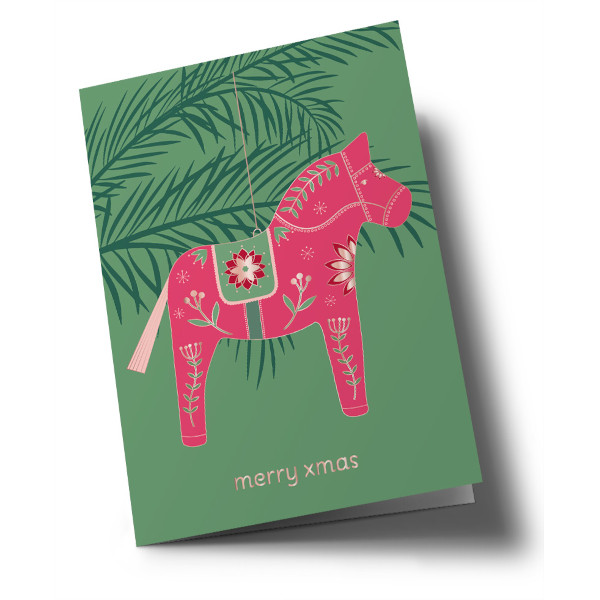 Klappkarte C6 - Toni Starck - Scandi Horse / Scandi Pferd