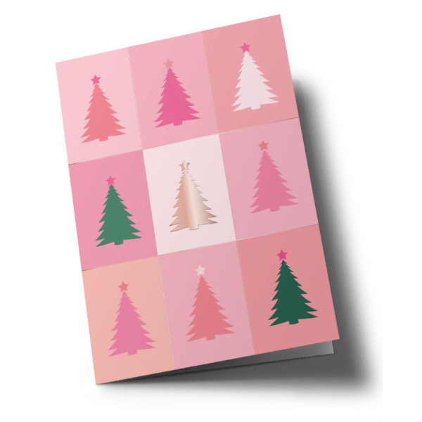 Klappkarte C6 - Toni Starck - Weihnachtsbäume / Christmas Trees