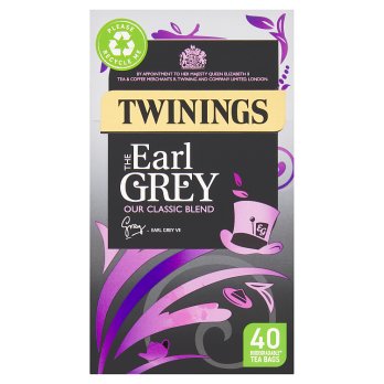 Twinings Earl Grey - 40 Tea Bags / Teebeutel - 100g