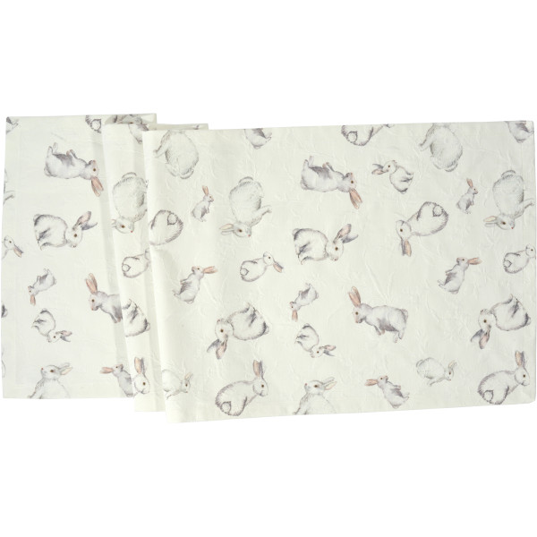 Sander - Tischläufer - Snowball,  50 x 140 cm , Ostern