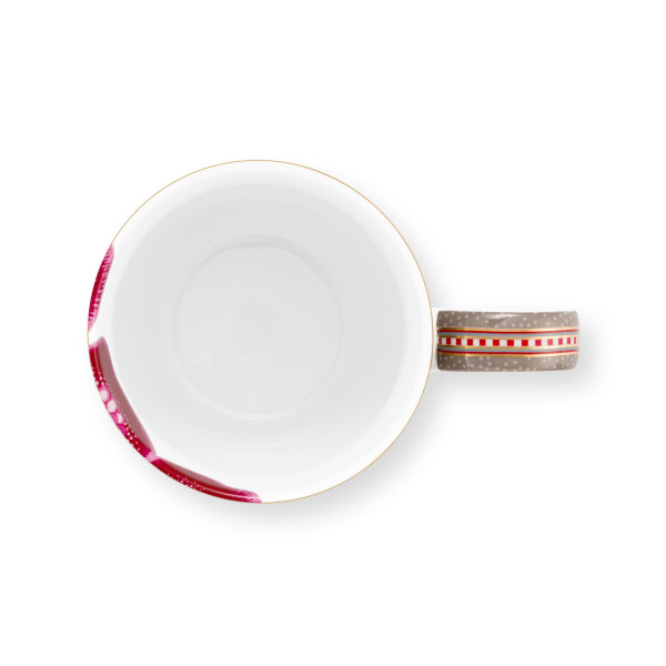 Pip Studio - 2er Set XL Henkelbecher / Mug - Blooming Tales, Fantasy Khaki, 450 ml – Bild 5