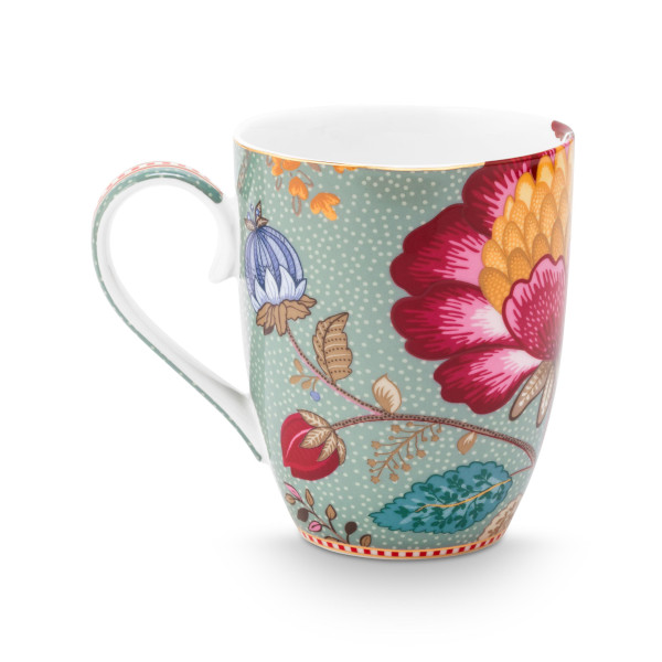 Pip Studio - 2er Set L Henkelbecher / Mug - Blooming Tales, Fantasy Khaki, 350 ml – Bild 4