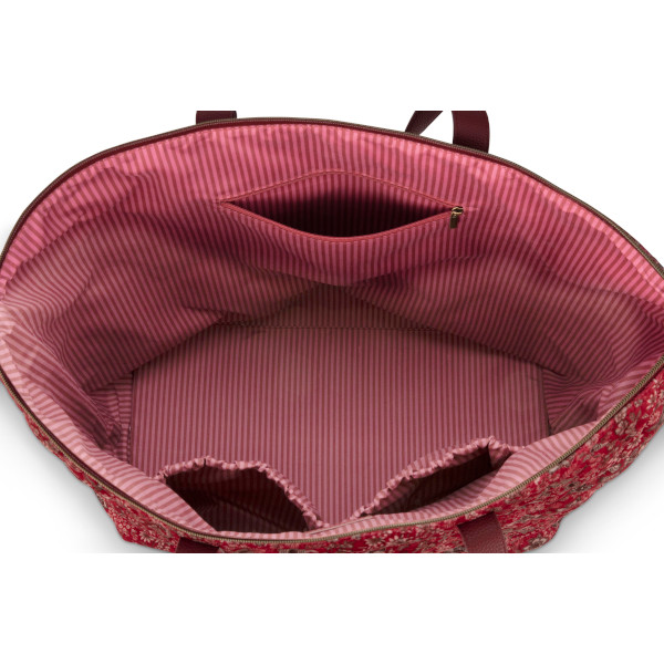 Pip Studio - Tilda Tote Bag Large Quilted, Daisy Dreams, Red - Weekender – Bild 3