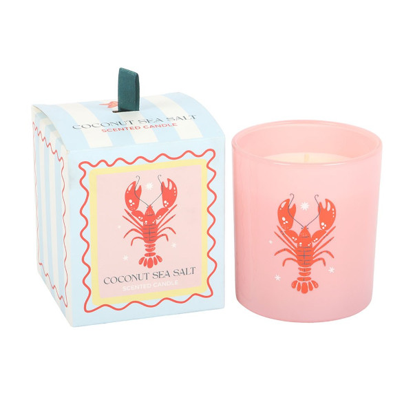 Something DIfferent - Pastel Lobster Coconut & Sea Salt Candle , Kerze im Glas