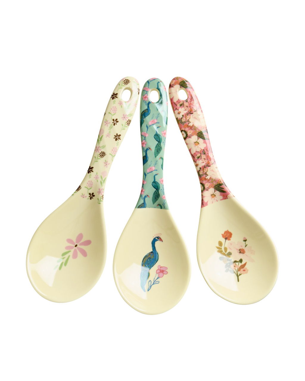 RICE - Melamin Salat Löffel / Servierlöffel: 'All you need ist love Serie