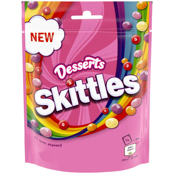 Skittles - Vegan Dessert flavoured Sweets, 152g