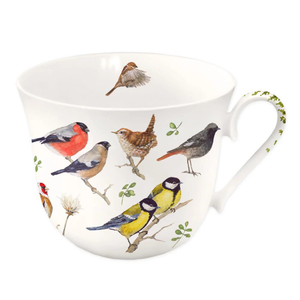 Grätz Verlag - Daniela Drescher  - Porzellantasse / Teetasse - Gartenvögel / Garden Birds