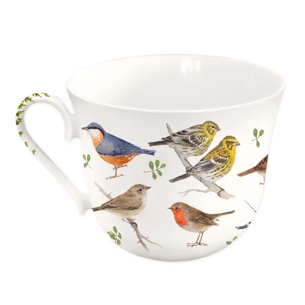 Grätz Verlag - Daniela Drescher - Porzellantasse / Teetasse - Gartenvögel / Garden Birds – Bild 2