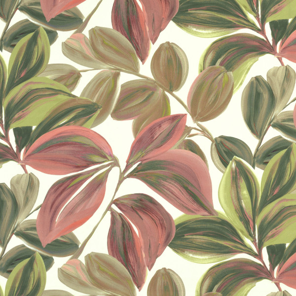 Sander - Tischdecke / Mitteldecke - Tikal - Farbe: 84, pink lemonade / sage, 85 x 85 cm